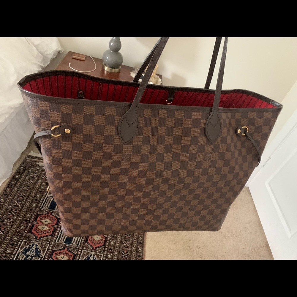 Authentic Neverfull GM Damier Ebene Louis Vuitton